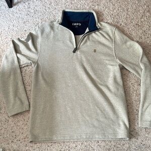 IZOD Light Tan Quarter-Zip Pullover